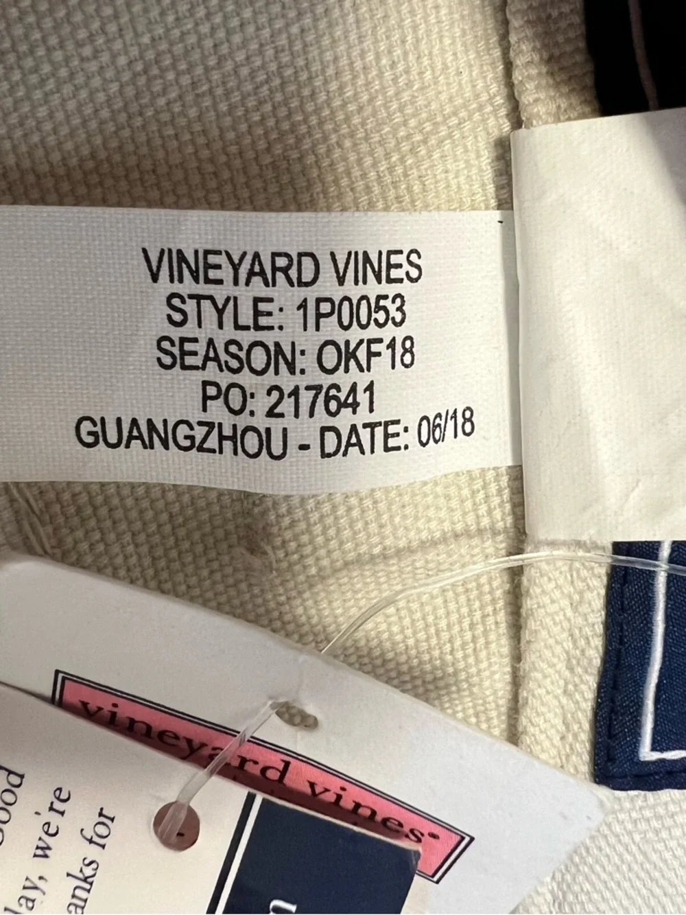 NWT Vineyard Vines Men’s Classic Fit 5 Pocket Canvas Pants Size 38 Color Cream